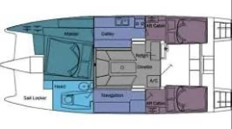 Slide: The Image of Used Sail Catamaran for sale 2006 PERFORMANCE CRUISING Gemini 105Mc - LE REVE - 4859361