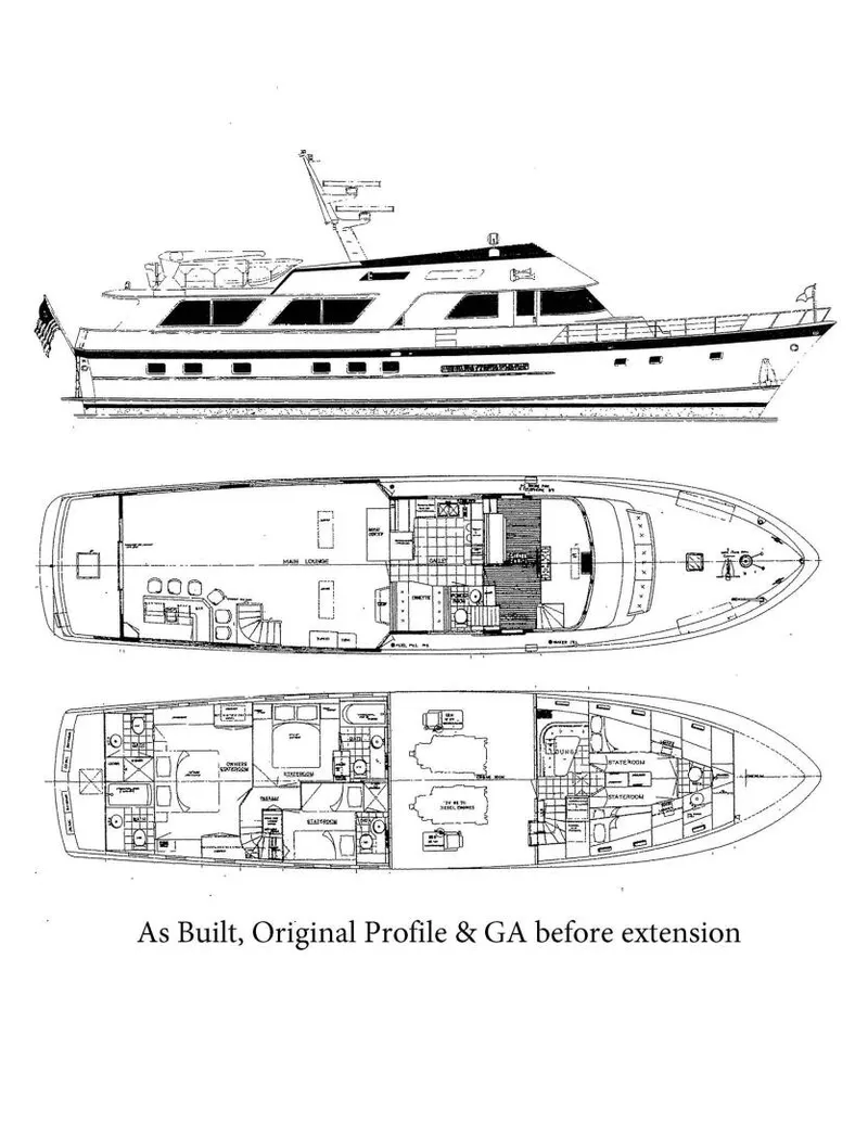 Slide: The Image of Burger Flush Deck with Flybridge 1986 - 4920616
