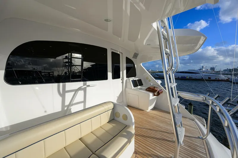 Slide: The Image of Viking 92 CHINA TIME - Enclosed Flybridge Aft Deck 2020 Viking 92 Convertible CHINA TIME - 4890275