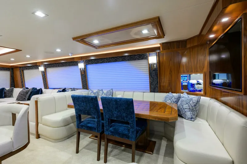 Slide: The Image of Viking 92 CHINA TIME - Dining Area 2020 Viking 92 Convertible CHINA TIME - 7647801