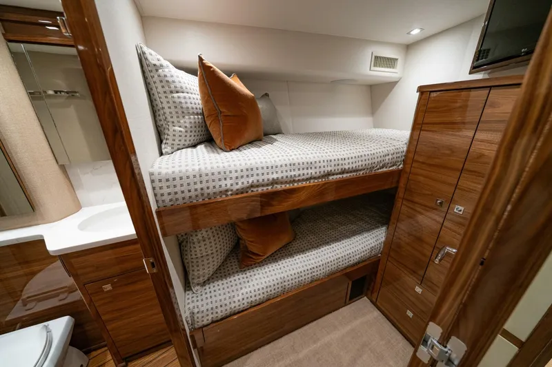 Slide: The Image of 2025 68 Viking Yacht Convertible Stateroom - 4896394