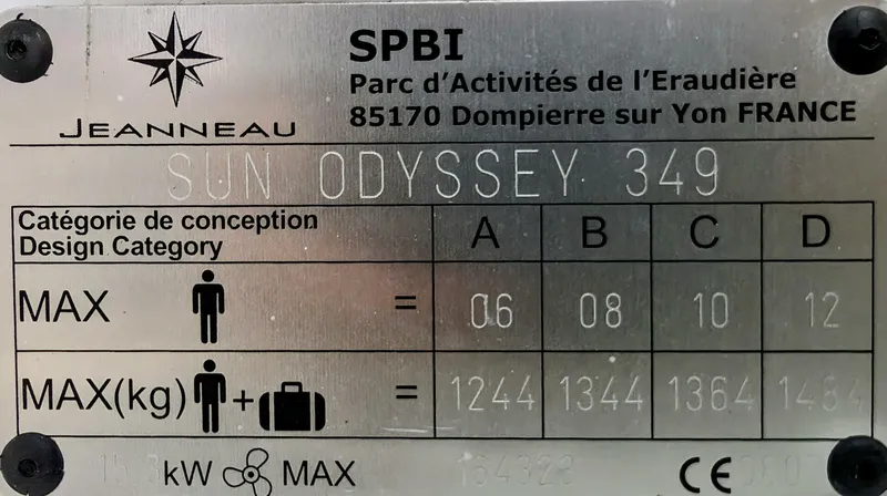 Slide: The Image of Jeanneau Sun Odyssey 349 2022 - 4901469