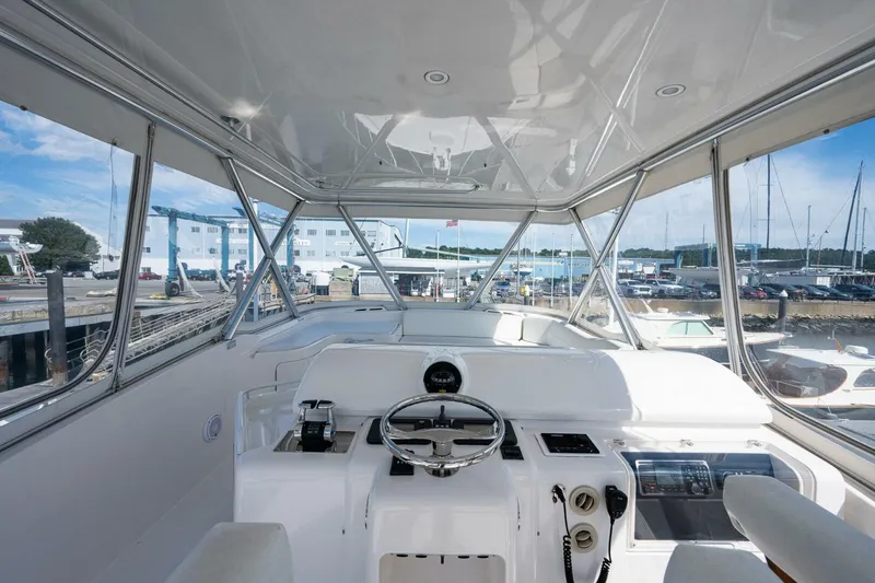 Slide: The Image of Bertram 57 NINE - Flybridge Helm Station 2008 Bertram 57 570 NINE - 4913114