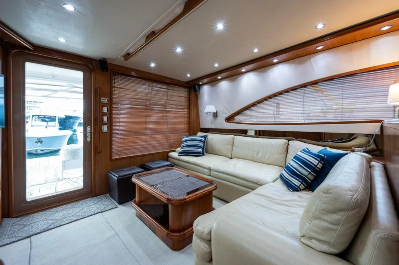 Slide: The Image of Bertram 57 NINE - Salon Entrance & Seating 2008 Bertram 57 570 NINE - 4913092