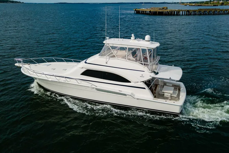 Slide: The Image of Bertram 57 NINE - Port Aerial Profile 2008 Bertram 57 570 NINE - 4913116