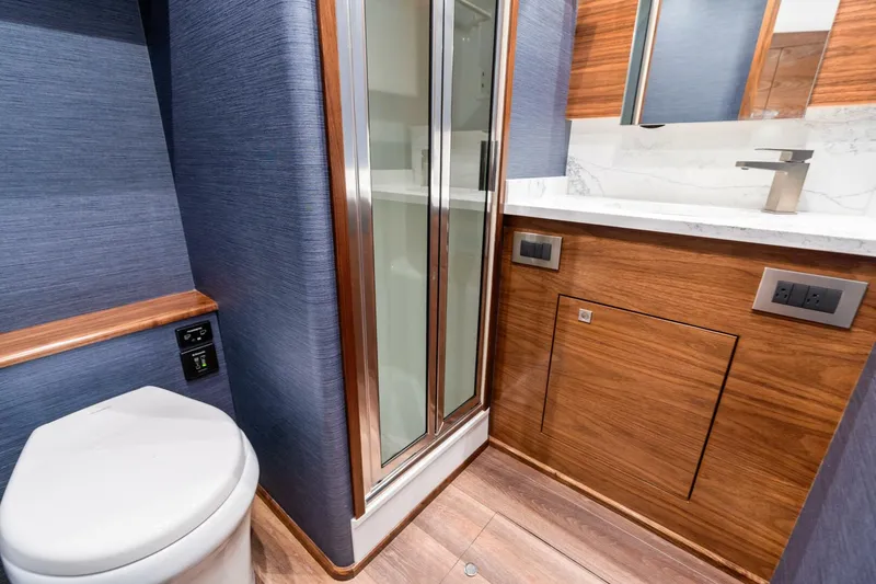 Slide: The Image of 2026 Viking 46 Billfish Master Stateroom Head - 5474222
