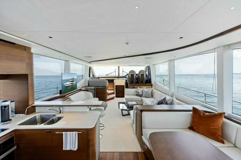 Slide: The Image of 2024 Princess Y72 Motor Yacht - Princess Rose III - Salon - 4934670