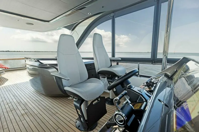 Slide: The Image of 2024 Princess Y72 Motor Yacht - Princess Rose III - Flybridge Helm - 4934737
