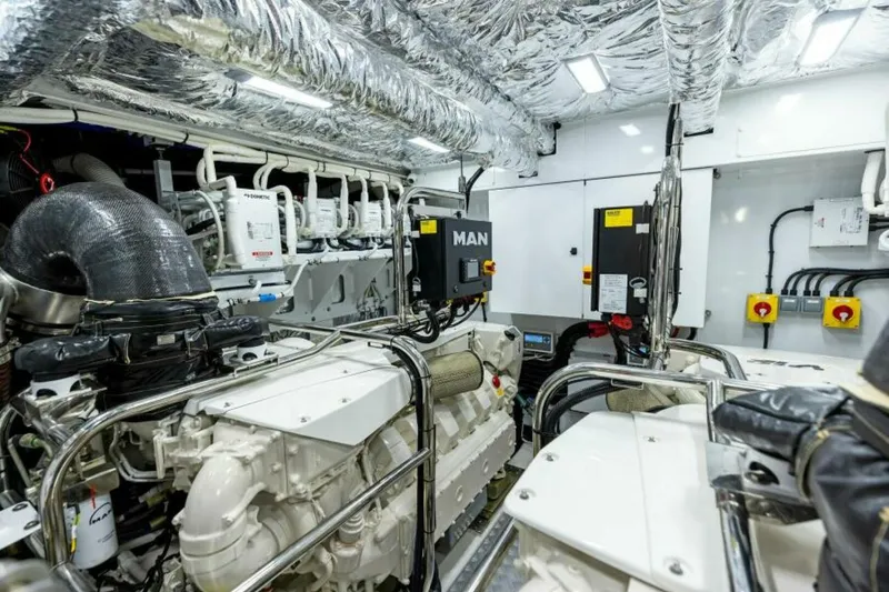 Slide: The Image of 2024 Princess Y72 Motor Yacht - Princess Rose III - Engine Room - 4934747