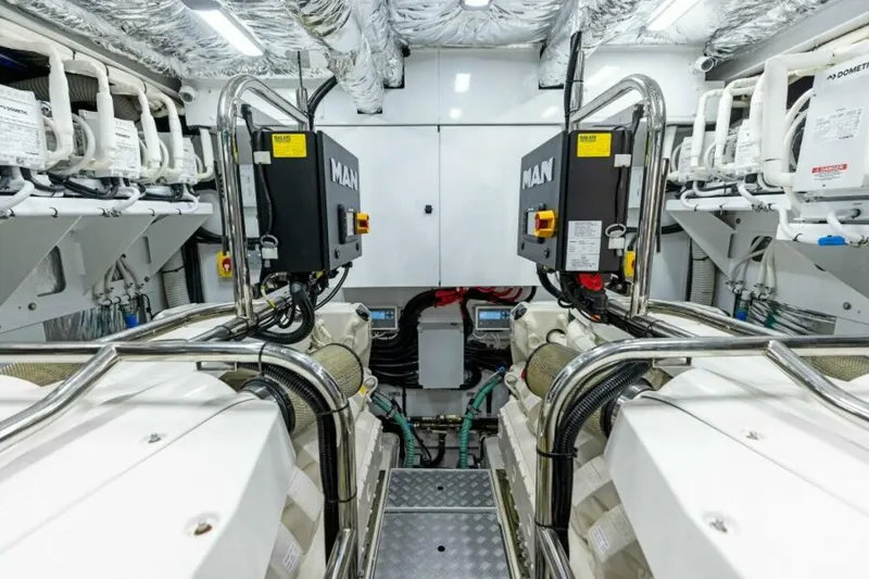 Slide: The Image of 2024 Princess Y72 Motor Yacht - Princess Rose III - Engine Room - 4934748
