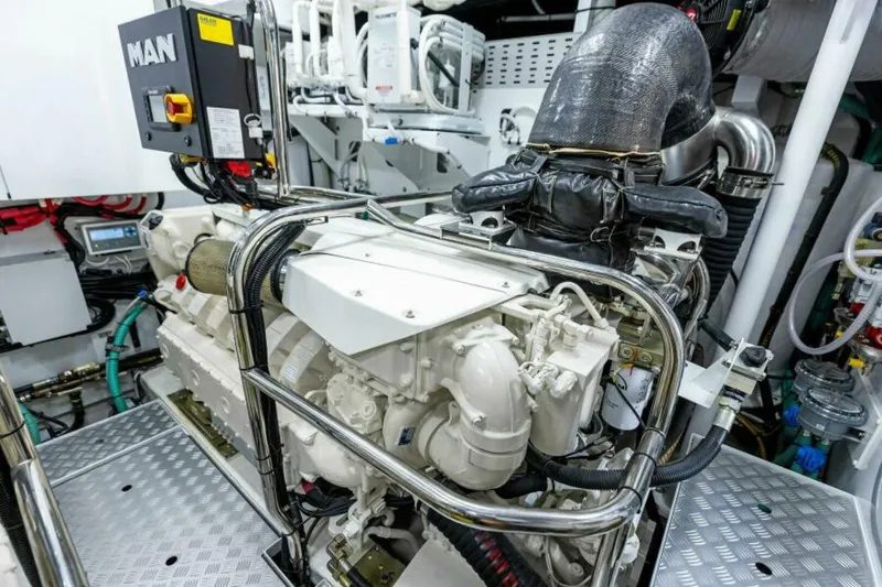 Slide: The Image of 2024 Princess Y72 Motor Yacht - Princess Rose III - Engine Room - 4934749