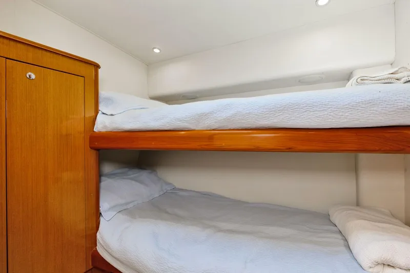 Slide: The Image of 2001 65 Viking Convertible Enclosed Bridge Partnership Starboard Stateroom - 5003774