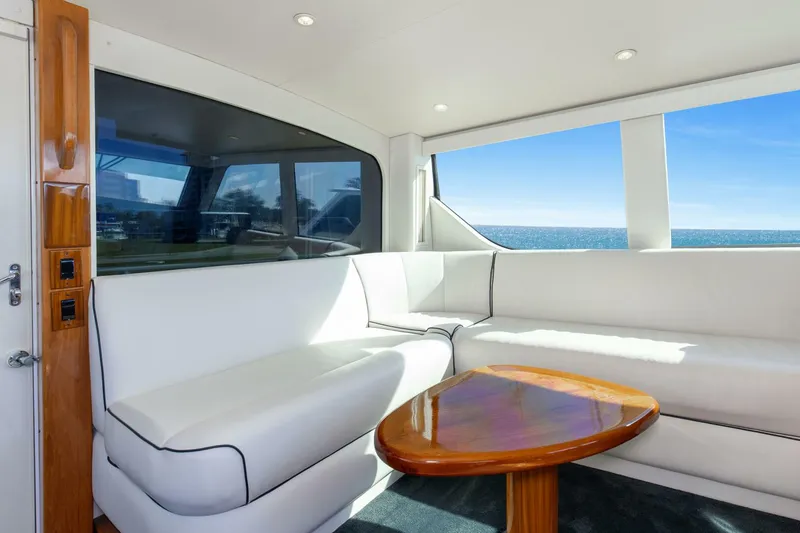 Slide: The Image of 2001 65 Viking Convertible Enclosed Bridge Partnership Upper Helm (4) - 5003904