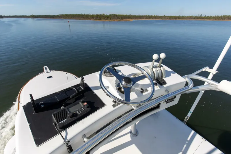 Slide: The Image of 2001 65 Viking Convertible Enclosed Bridge Partnership Upper Flybridge - 5003907