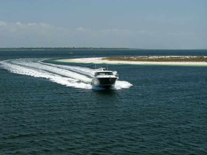 Slide: The Image of 2015 Tiara Yachts 44 Coupe- SILVER LINING- Running  - 5289123