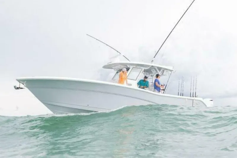 Slide: The Image of Sea Fox 368 Commander Trolling with Outriggers - 4950118