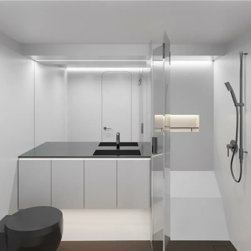 Slide: The Image of Panther 56 Head and Shower -White Color Option- - 5228059