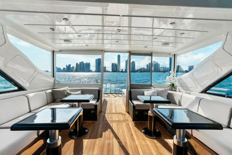 Slide: The Image of Mangusta 80 Payback - Deck Seating 2007 80 Mangusta Motor Yacht Payback - 4955360