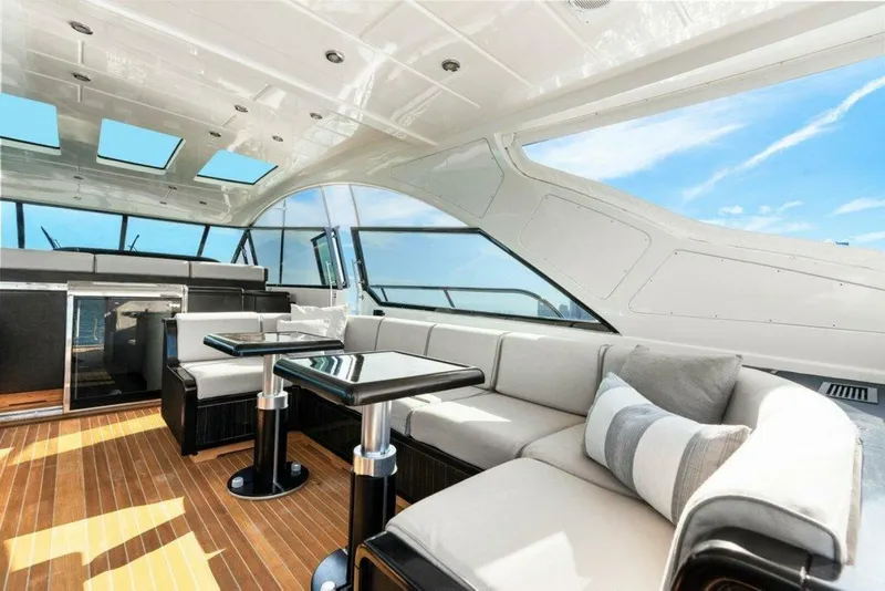Slide: The Image of Mangusta 80 Payback - Deck Seating 2007 80 Mangusta Motor Yacht Payback - 4955311