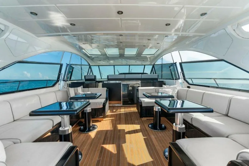 Slide: The Image of Mangusta 80 Payback - Deck Seating 2007 80 Mangusta Motor Yacht Payback - 4955307