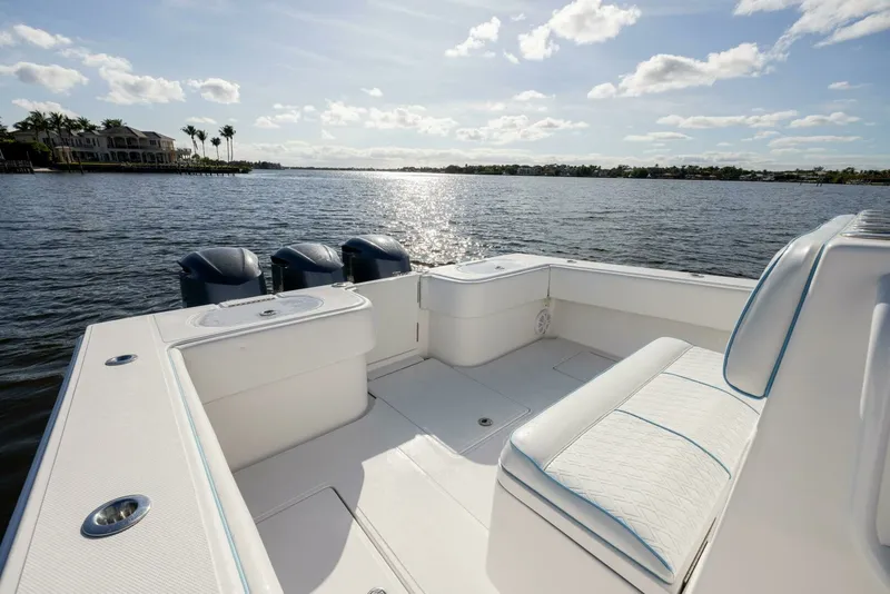 Slide: The Image of SeaHunter 33 Bloodline - Exterior Cockpit 2018 SeaHunter 33 Center Console Bloodline - 7654440