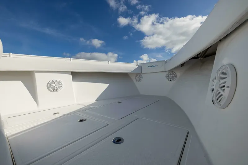Slide: The Image of SeaHunter 33 Bloodline - Exterior Bow 2018 SeaHunter 33 Center Console Bloodline - 7654431