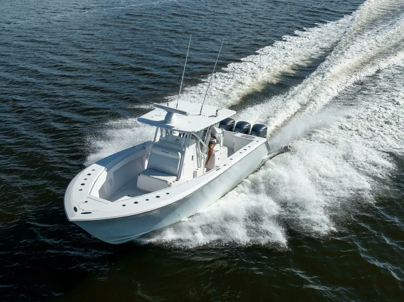 Slide: The Image of SeaHunter 33 Bloodline - Exterior Profile 2018 SeaHunter 33 Center Console Bloodline - 7654447
