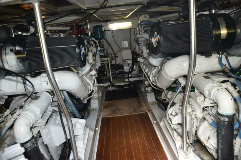 Slide: The Image of Engine Room, Detroit Diesel 8v92s - 4962024