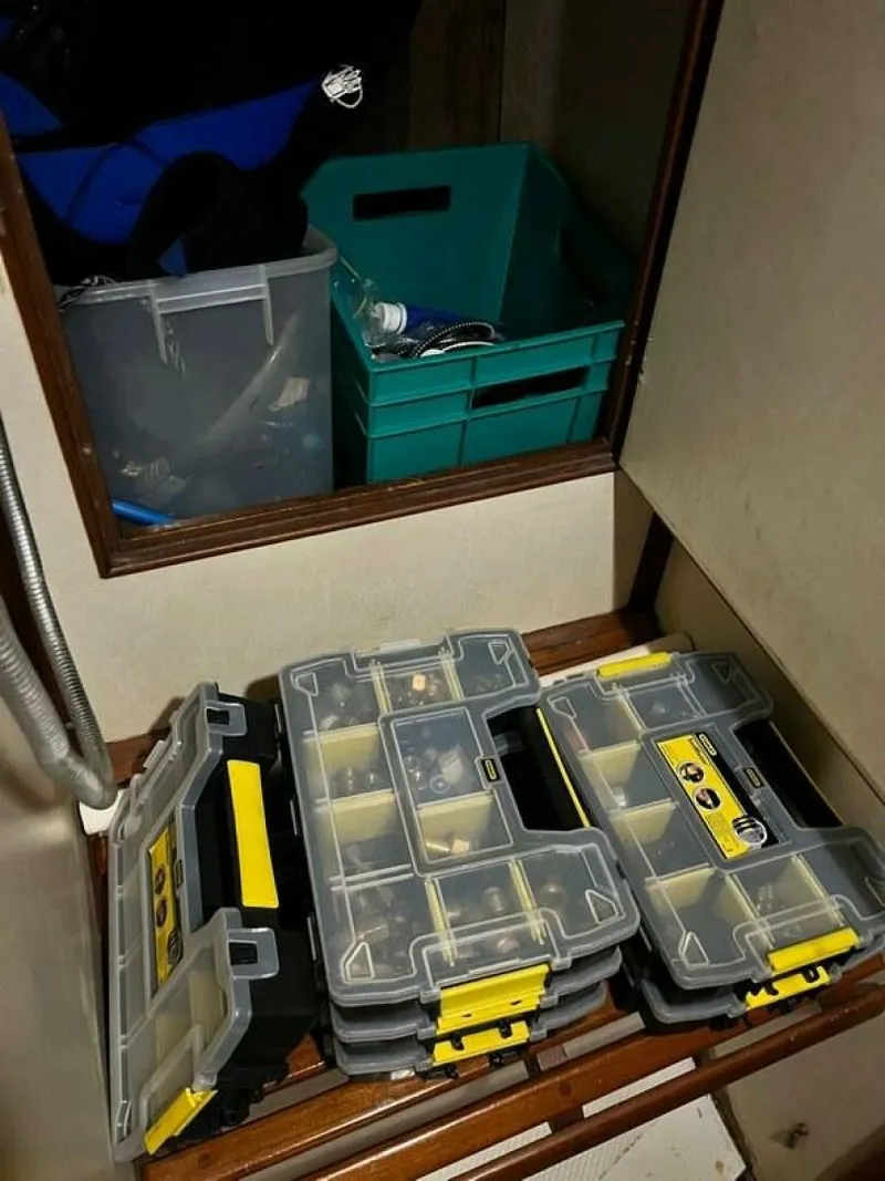 Slide: The Image of Plumbing Spares  Behind Aft Shower Hylas 44 Port of Spain, Trinidad - 5452446