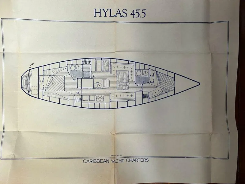 Slide: The Image of Inside Hylas 44 Floorplan Hylas 44 Port of Spain, Trinidad - 5452438