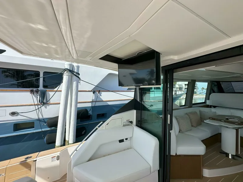 Slide: The Image of  2025 Tiara Yachts 60 EX - Aft Deck - 6092087