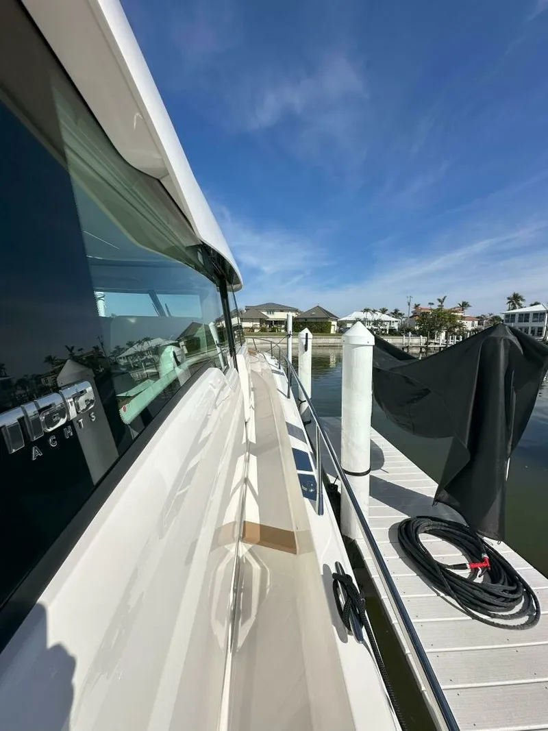 Slide: The Image of 2025 Tiara Yachts 60 EX - Starboard Side Deck - 6092106
