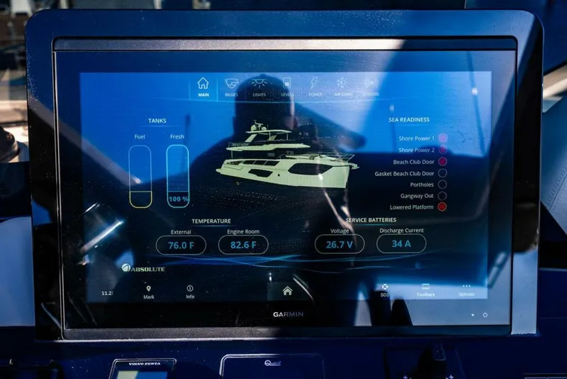 Slide: The Image of Absolute 64 - Kingship - Flybridge Helm 2023 Absolute 64 Navetta - Kingfish - 4986203