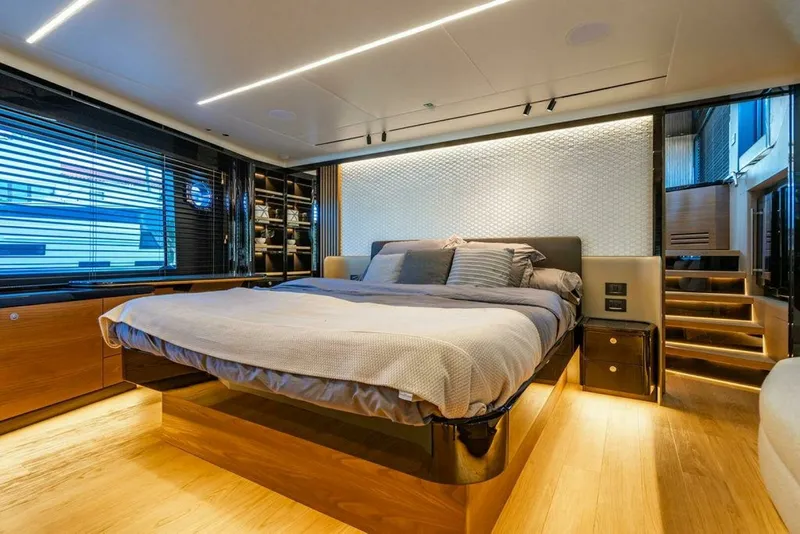 Slide: The Image of Absolute 64 - Kingship - Master Stateroom 2023 Absolute 64 Navetta - Kingfish - 7651302