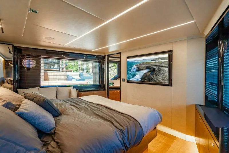 Slide: The Image of Absolute 64 - Kingship - Master Stateroom 2023 Absolute 64 Navetta - Kingfish - 7651301