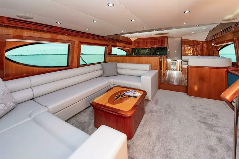 Slide: The Image of Hatteras 64 Enclosed Bridge 2008 - 4999941