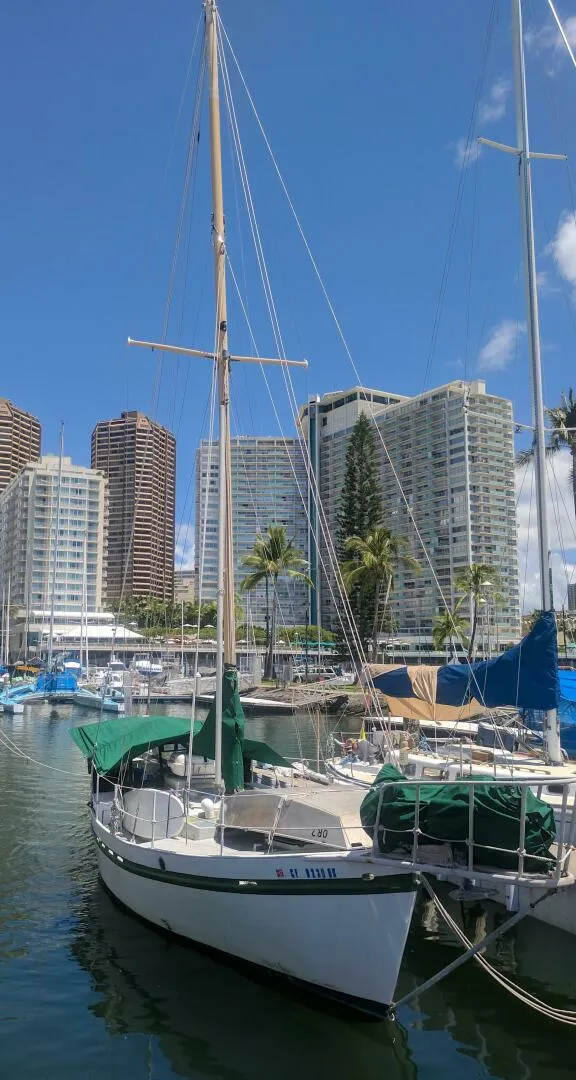 Slide: The Image of Custom Tahiti Rover Steel Auxiliary Cutter 1982 - 5011292