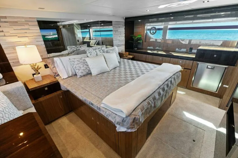 Slide: The Image of 2023 Cruisers Yachts 60 Cantius Fly- Master Stateroom - 5024599