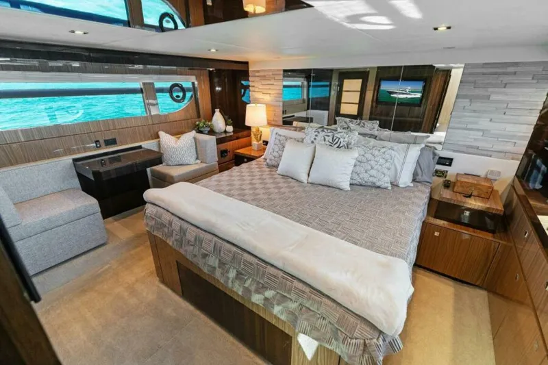 Slide: The Image of 2023 Cruisers Yachts 60 Cantius Fly- Master Stateroom - 5024600