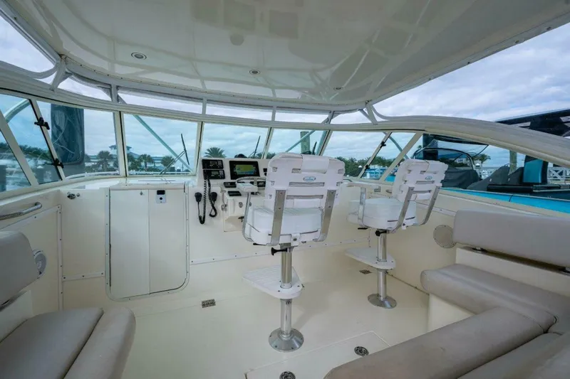 Slide: The Image of Albemarle 36 Sore Subject Helm Deck Seating 2007 Albemarle 36 Express Sore Subject - 5028155