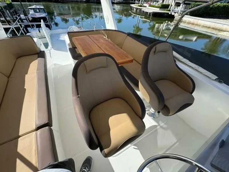 Slide: The Image of 2017 Beneteau Swift Trawler 50 -Cockpit Seating - 5029987