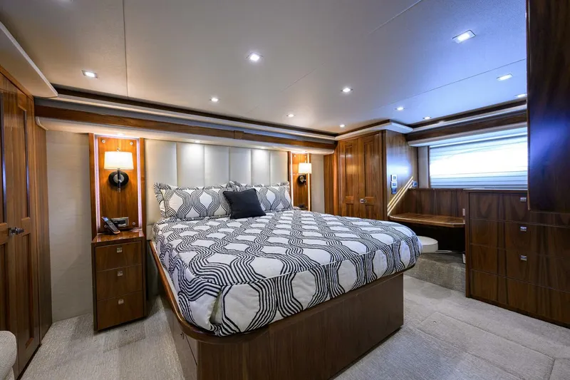 Slide: The Image of Viking 80 - LAMPLIGHTER - Master Stateroom 2019 Viking 80 Convertible LAMPLIGHTER - 5048487