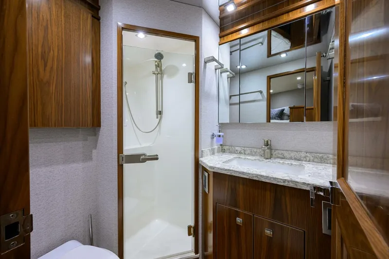 Slide: The Image of Viking 80 - LAMPLIGHTER - Forward Starboard Guest Head 2019 Viking 80 Convertible LAMPLIGHTER - 5049077