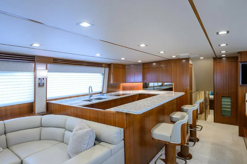 Slide: The Image of Viking 80 - LAMPLIGHTER - Salon & Galley 2019 Viking 80 Convertible LAMPLIGHTER - 5048455