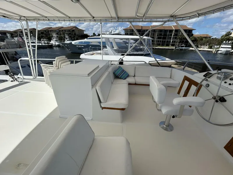 Slide: The Image of 57' DeFever flybridge port - 5060152