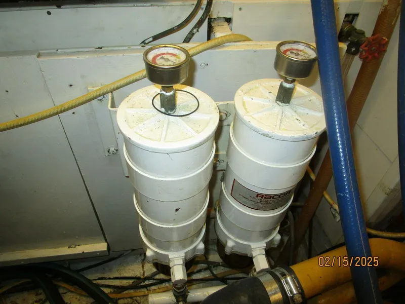 Slide: The Image of 57' DeFever port Racor fuel filters - 5060273