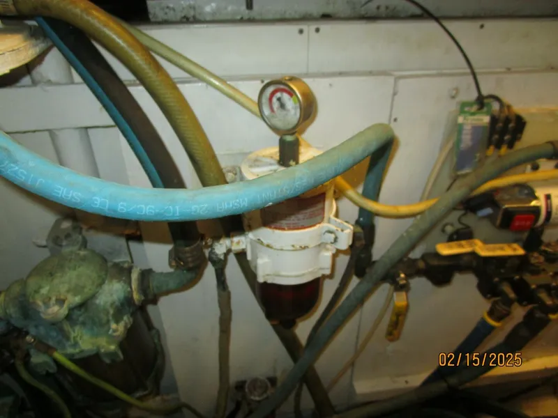 Slide: The Image of 57' DeFever port generator Racor fuel filter - 5060255