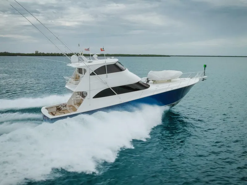 Slide: The Image of Viking 60 - Carolina Style - Exterior Profile 2012 Viking 60 Enclosed Bridge - Carolina Style - 5064593