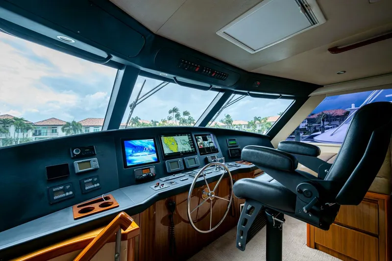 Slide: The Image of Viking 60 - Carolina Style - Interior Enclosed Flybridge 2012 Viking 60 Enclosed Bridge - Carolina Style - 5903537