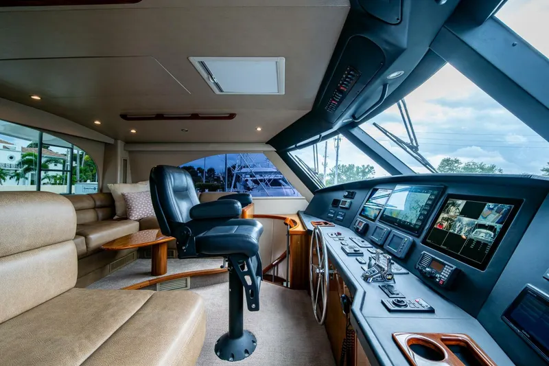 Slide: The Image of Viking 60 - Carolina Style - Interior Enclosed Flybridge 2012 Viking 60 Enclosed Bridge - Carolina Style - 5903539